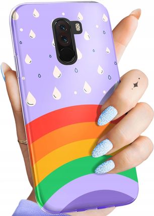 Hello Case Etui Do Xiaomi Poco F1 Tęcza Rainbow Obudowa Pokrowiec Case