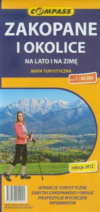 szczególowa mapa okolic zakopanego Zakopane i okolice na lato i zimę mapa turystyczna 1:60 000   Ceny 