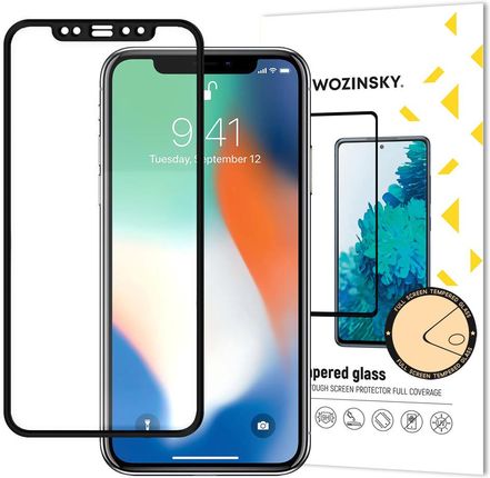 Wozinsky Super Wytrzymałe Szkło Hartowane Full Glue Na Cały Ekran Z Ramką Case Friendly Apple Iphone 11 Pro Max / Iphone Xs Max Czarny