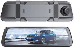 Hurtel Samochodowy Dvr911 W Lusterku Full Hd G-Sensor Z Kamerą Cofania Szary