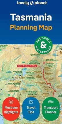 Lonely Planet Tasmania Planning Map