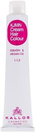 Kallos Cosmetics KJMN Cream Hair Colour Keratin & Argan Oil permanentna farba do włosów z olejem arganowym i keratyną 100 ml odcień 7.3 Medium Golden