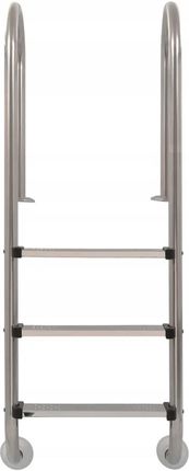 vidaXL Drabinka Basenowa Z 3 Stopniami Stal Nierdzewna 304 120cm 91759 - zdjęcie 2