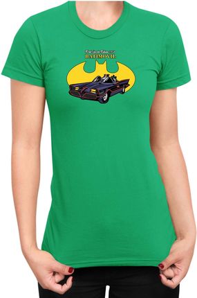 Batmobil koszulka damska DC Comics Justice League Batman, Lady - XS / Zielony