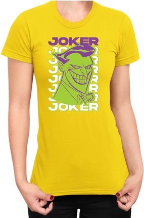 Joker koszulka damska DC Comics Justice League Batman, Lady - 2XL / Żółty