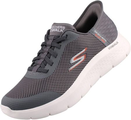 Skechers męskie buty wsuwane GO WALK FLEX szary tekstylny syntetyczny mix rozmiar: 42