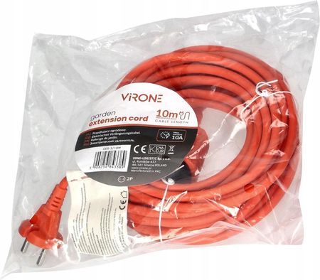 Orno Przedłużacz Pvc Ip20 10m 1x2P H03Vv-F 2x1mm2 Ges-3 - zdjęcie 4