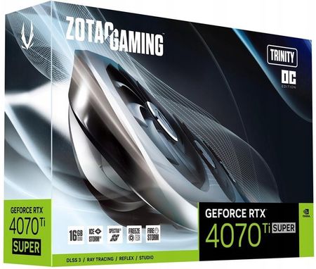 Zotac GF RTX 4070 TI SUPER TRINITY OC/16GB GDDR6X 2625/21000 3XDP HDMI (ZTD40730J10P) - zdjęcie 2
