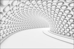 Muralo Fototapeta Dekoracja Ścienna Z Widokiem Na Tunel Modnym Efektem 3D Tapeta Do Salonu 368x254cm