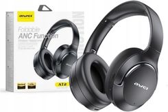 Awei Bluetooth5.0 Anc Czarne (AT2)