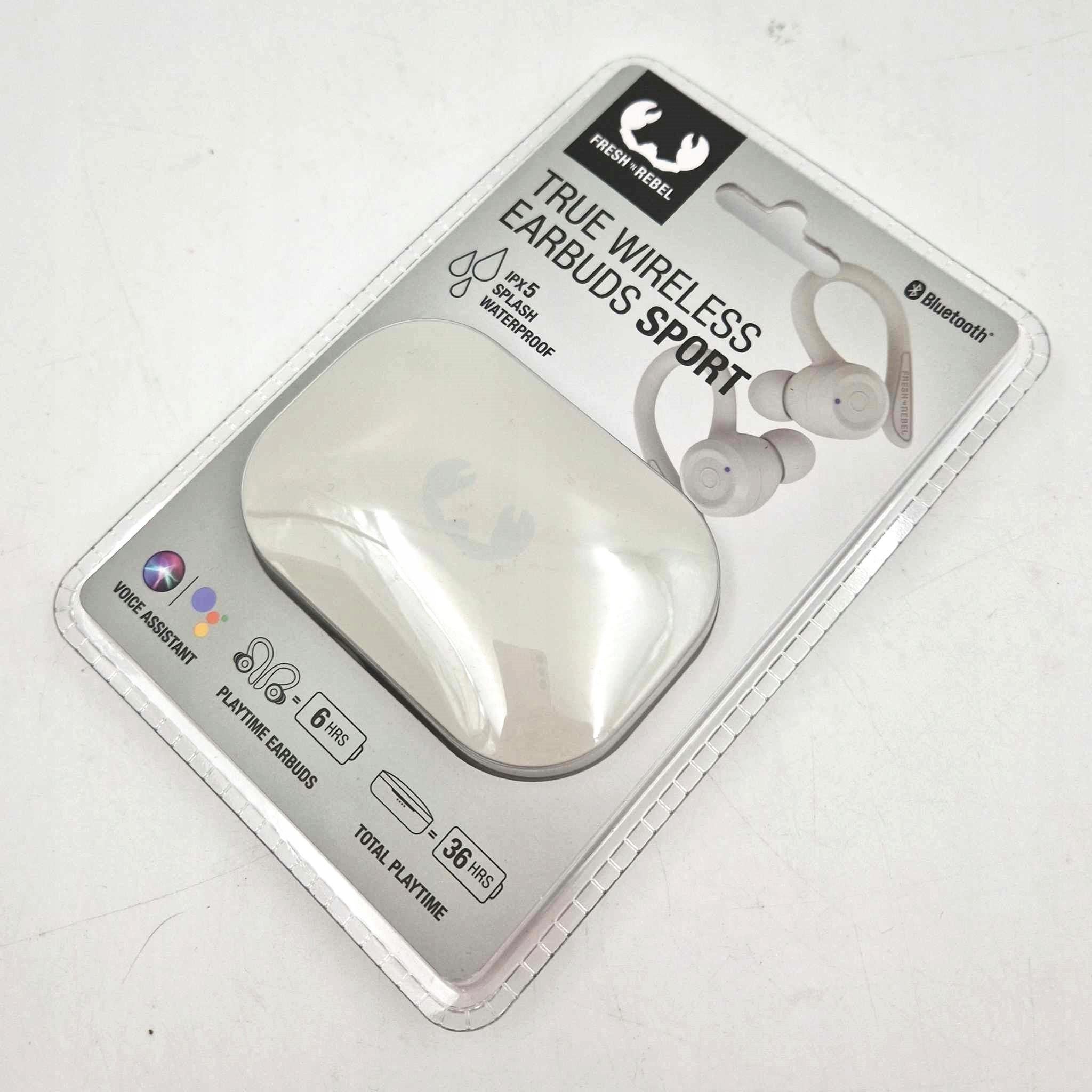 Écouteurs Sans Fil Sport Fresh 'n Rebel Bluetooth - Étanchers, Couleur Beige, Neufs