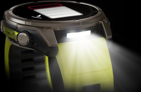 Garmin Fenix 8 51mm Tytanowy z Żółtym Paskiem - zdjęcie 3