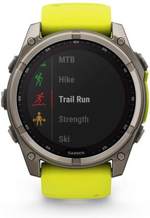 Garmin Fenix 8 51mm Tytanowy z Żółtym Paskiem - zdjęcie 5