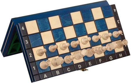 Sunrise Chess & Games Szachy Magnetyczne Drewniane - Niebieskie CHW10BLUE