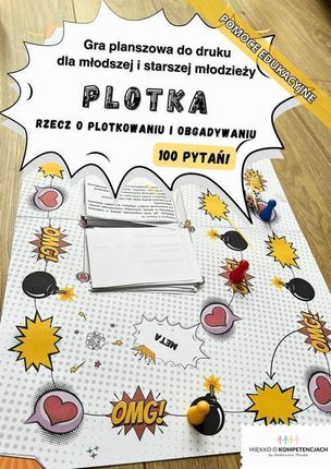 Gra planszowa "Plotka. Rzecz o plotkowaniu i obgadywaniu" dla młodzieży 10+ Pomoc edukacyjna do druku