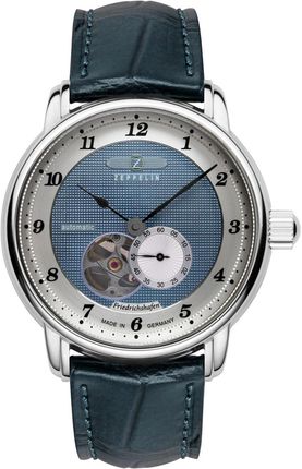 Zeppelin 8566-3 Automatic Open Heart Friedrichshafen Blue