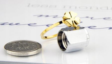 PIERŚCIONEK ZŁOTY STAL KONICZYNKA grawer 19 - zdjęcie 2