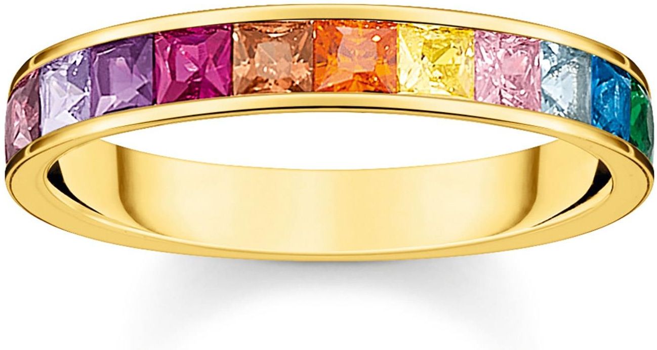 THOMAS SABO PE909-414-39 - Ciondolo a forma di croce in argento sterling 925 placcato oro giallo 750, altezza: 54 mm, 54mm, Argento, Nessuna pietra preziosa
