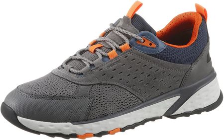 Geox Respira Męskie buty casualowe STERRATO A Sneaker sznurowane, Rozmiar:EUR 46, Kolor:Szary (Grey)