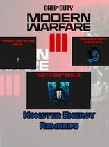 Call of Duty Modern Warfare III - Monster Energy Charm + Emblem + Calling Card Bundle (All Platforms)