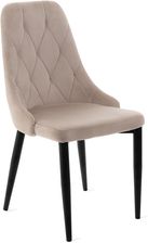 Zdjęcie Krzesło Louis Quilter Welurowe Beżowe 44X59X88 Cm 848983 - Przemków