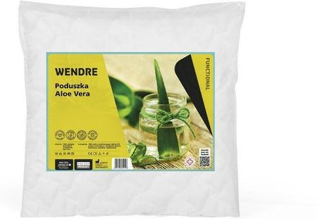 Poduszka Aloe Vera 40X40 Pikowana Biaa Mikrofibra Wendre