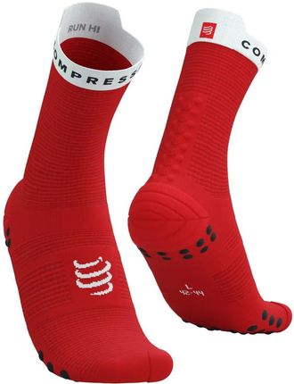 Compressport Kolarskie Klasyczne Skarpetki Pro Racing V4.0 Run High Czerwony/Biały