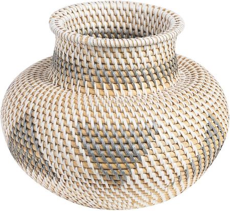 Rattan Wazon dekoracyjny 22 cm Naturalny Beżowy ASAHAN