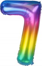 Zdjęcie Ravi 1Xbalon Foliowy Duży Kolorowy 7 Na Urodziny Osiemnastka Rocznica 86Cm - Gołańcz