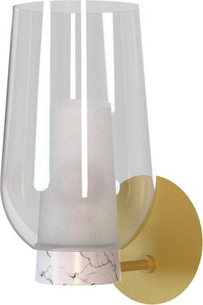 Maxlight Mantra Nora 8400 Kinkiet Lampa Ścienna Nowoczesny Elegancki Glamour Klosz Szklany Transparentny