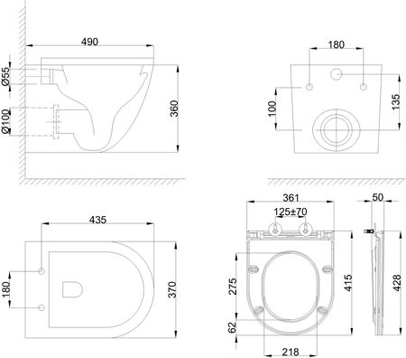 INAUSAです！ Miska WC Invena Limnos CE93001L - Opinie i ceny na Ceneo.pl