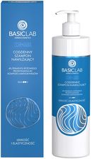 BasicLab Codzienny szampon nawilżający, 4% fermentu ryżowego, prowitamina B5