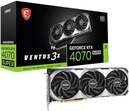 MSI GeForce RTX 4070 SUPER 12G VENTUS 3X OC GDDRX6 (RTX4070SUPER12GVENTUS3XOC)