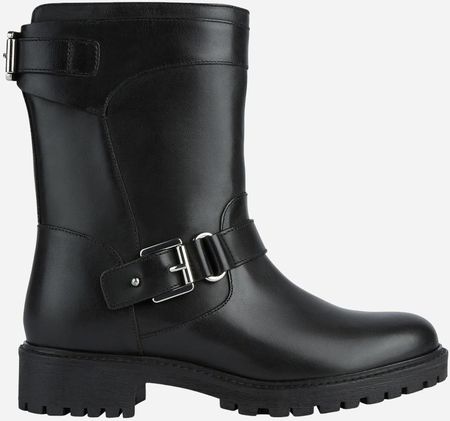 Geox Botki damskie skórzane D26FTB00043-C9999 Czarne