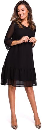 Stylove Damska mini sukienka Marceli S160 czarny XL
