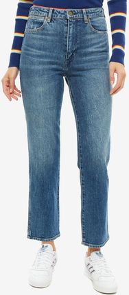 WRANGLER RETRO STRAIGHT DAMSKIE SPODNIE JEANSOWE DARK BLUE NOISE W238WB049