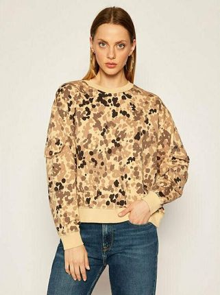 LEE POCKET SWEATSHIRT DAMSKA BLUZA BEZ KAPTURA BLEACHED SAND L53ZTXO