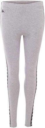 KAPPA ISADOMA Legginsy damskie Logo Webband, Rozmiar:L, Kolor:High Rise Melange