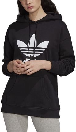 Adidas Originals Damska bluza z kapturem TRF HOODIE, rozmiar:40, kolory:czarny/biały