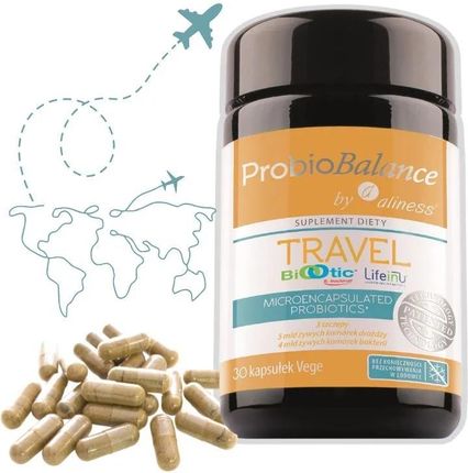 Aliness ProbioBalance TRAVEL Probiotyk Na Podróż 30 kapsułek 3 szczepy