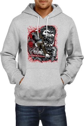 Levi Titan Pilot Herren Kapuzenpullover Bluza Anime Manga Comics Japan Animation, Man XL / Grau