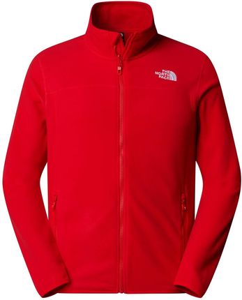 Polar męski The North Face 100 GLACIER FULL ZIP czerwony NF0A855XHCL