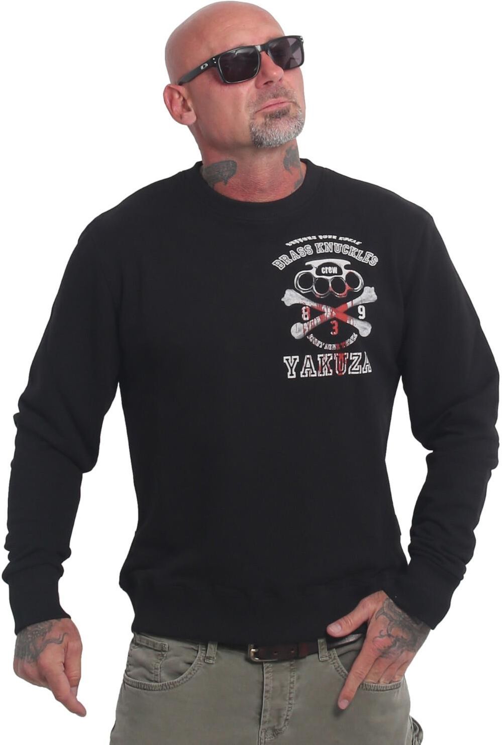 Bluza męska Yakuza Brass Knuckles Pullover, czarny, XXL Ceny i opinie