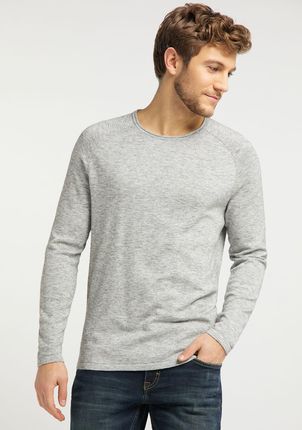 MUSTANG Emil C Raglan Light MĘSKI SWETER GREY MELANGE 1008630 4141