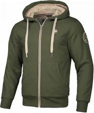 Zdjęcie Bluza rozpinana z kapturem Pit Bull Sherpa Ruffin II '24 - Ciemnooliwkowa S - Gryfino