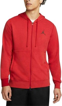 Męska bluza z kapturem Jordan Men Dri Fit Air Fleece Full Zip Hoodie In Red DC9737-687 Rozmiar XL