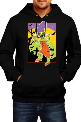 Marge Herren Kapuzenpullover Bluza Halloween Trick or Treat, Man XL / Schwarz