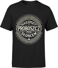 Najlepszy Proboszcz pod słońcem prezent dla proboszcza Męska koszulka (XL, Czarny)