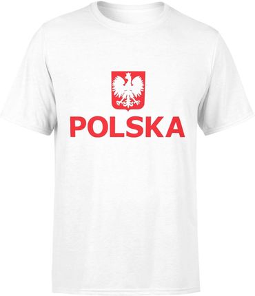 Polska Kibica Reprezentacja Męska koszulka (L, Biały)