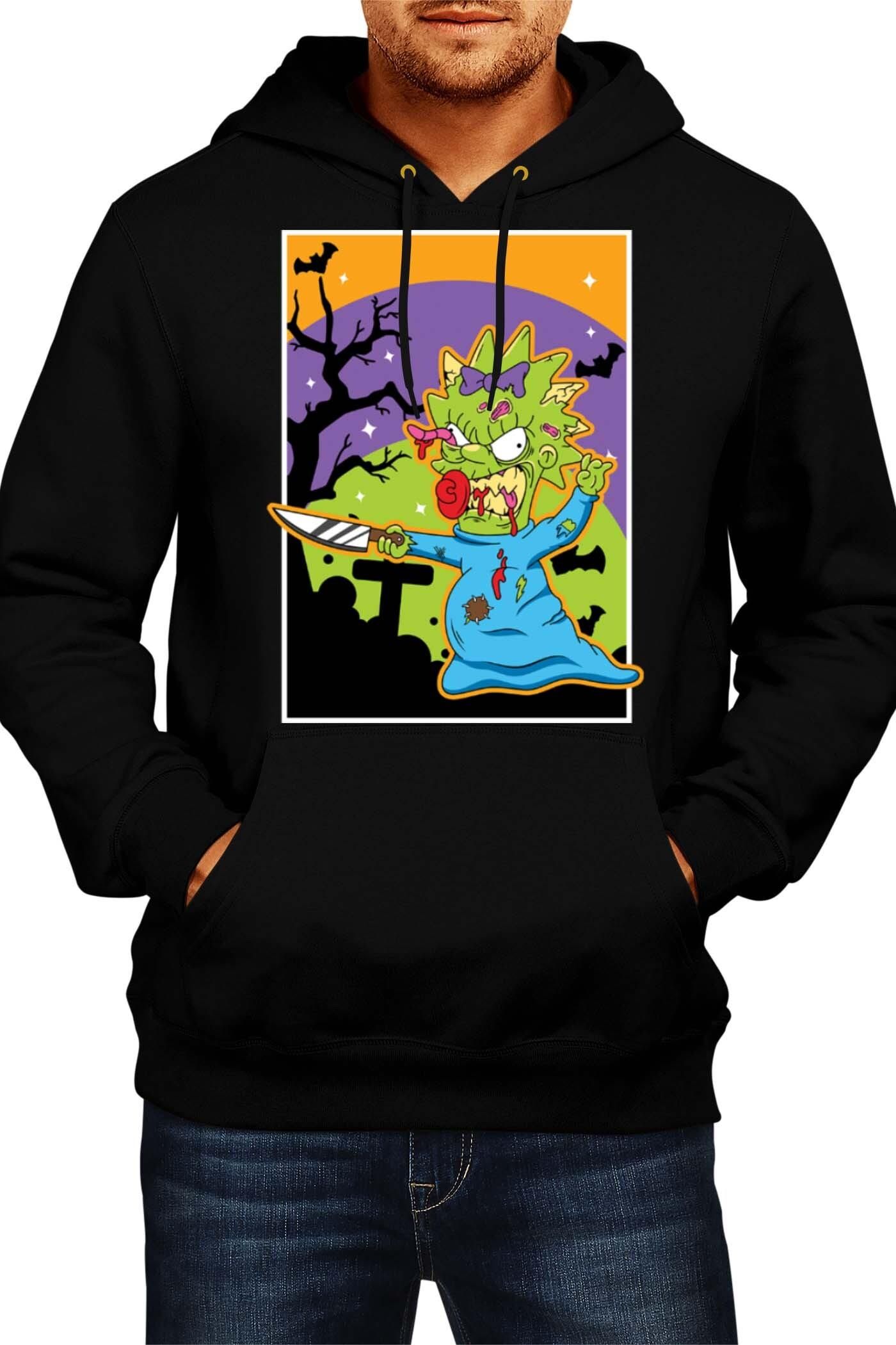 Halloween Kapuzenpullover Herren - Blutspritzer Design Oversize Hoodie